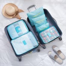 Shein 6 Pcs Travel Bags Set Dot Print Storage Bag