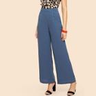 Shein Double Breasted Wide Leg Pants
