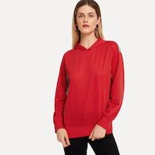 Shein Drop-shoulder Color-block Hoodie