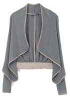 Rosewe Chic Edging Design Long Sleeve Grey Cardigans For Autumn