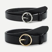 Shein Circle Buckle Belt 2pcs
