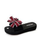 Shein Bow Decorated Flatform Slippers