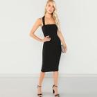 Shein Open Back Form Fitted Halter Dress