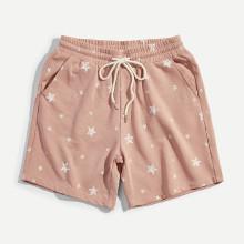 Shein Men Star Print Sweat Shorts