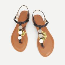 Shein Round Disc Toe Post Sandals