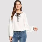 Shein Knot Front Tunic Top
