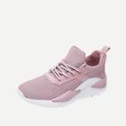 Shein Ribbed Detail Fly Knit Trainers