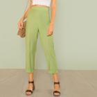 Shein Rolled Up Hem Solid Pants