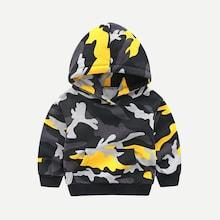 Shein Toddler Boys Camo Print Hooded Sweatshirt
