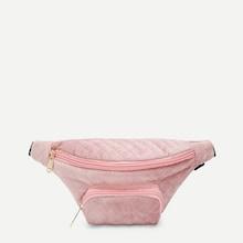 Shein Girls Pocket Front Quilted Bum Bag