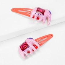 Shein Elephant Design Kids Hair Clip 1pair