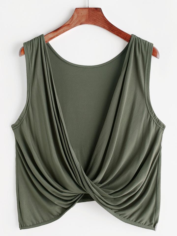 Shein Twisted Drape Back Tank Top