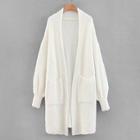 Shein Dual Pocket Fuzzy Jumper