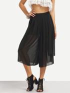 Shein Wide Leg Layered Chiffon Pants