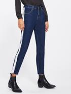 Shein Block Stripe Side Jeans
