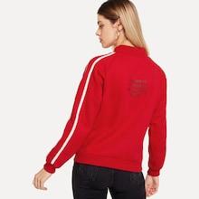 Shein Letter Print Back Tape Panel Sweatshirt