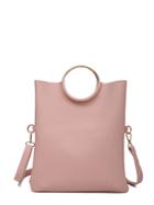 Shein Ring Handle Pu Shoulder Bag With Inner Pouch