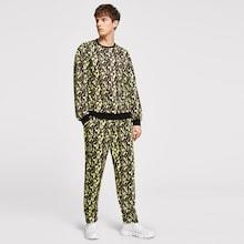 Shein Men Contrast Trim Allover Print Pullover & Sweatpants Set