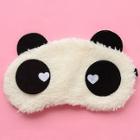 Shein Cartoon Panda Shaped Fluffy Eye Mask 2pcs