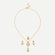 Shein Heart Detail Detachable Necklace 5pcs