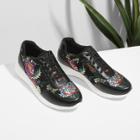 Shein Low Top Embroidered Sneakers