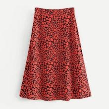 Shein Heart Print Skirt
