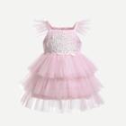 Shein Girls Mesh Cami Ball Gown Dress