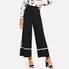 Shein Contrast Tipping Wide Leg Pants