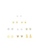 Shein Heart & Triangle Design Earring Set