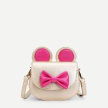 Shein Girls Bow Front Pu Flap Bag