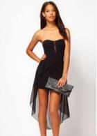 Rosewe Party Essential Black Off The Shoulder Long Dress