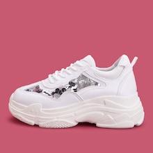 Shein Sequins Decor Chunky Sole Trainers