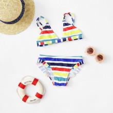 Shein Girls Striped Bikini Set
