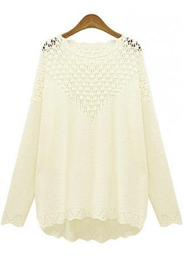Rosewe Autumn Essential Round Neck Long Sleeve Woman Sweaters