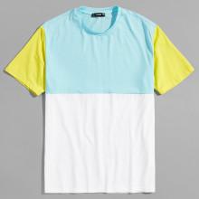 Shein Men Patchwork Short Sleeve Tee