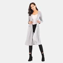 Shein Open Front Pocket Side Cardigan