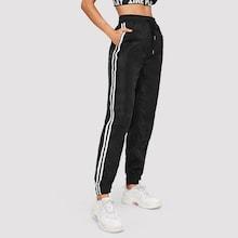 Shein Stripe Side Drawstring Sweatpants