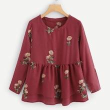 Shein Contrast Sequin Blouse