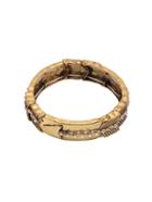 Shein Antique Gold Leaves Carved Vintage Bracelet