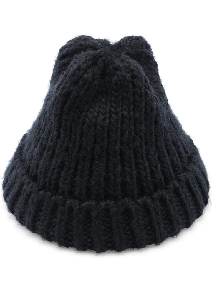 Shein Black Casual Knit Hat