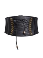 Shein Black Lace Up Corset Belt