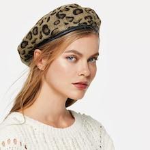 Shein Leopard Beret Cap