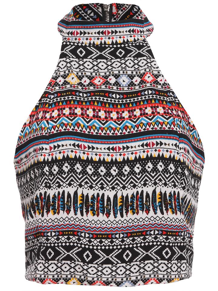 Shein Halter Aztec Print Tank Top