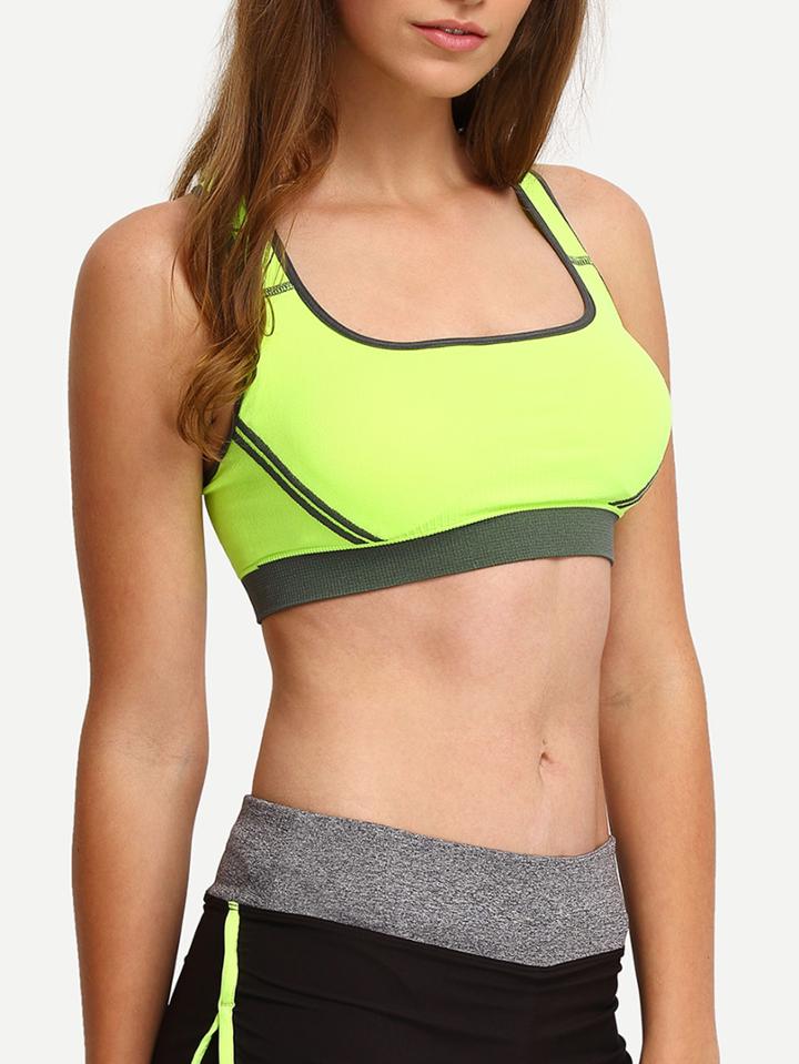 Shein Crisscross Back Sports Tank Top