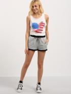 Shein Grey Pocket Tie Waist Shorts