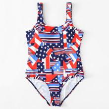 Shein Plus Star & Striped Swimsuit