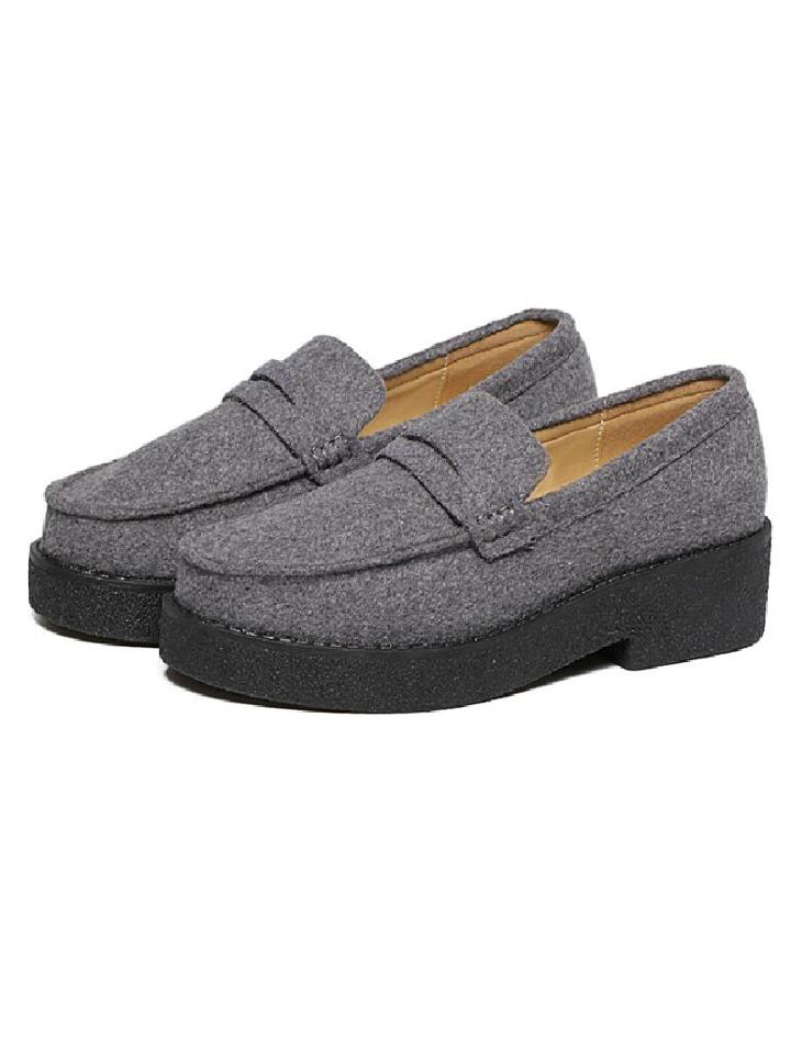 Shein Felt Vamp Platform Sneaker