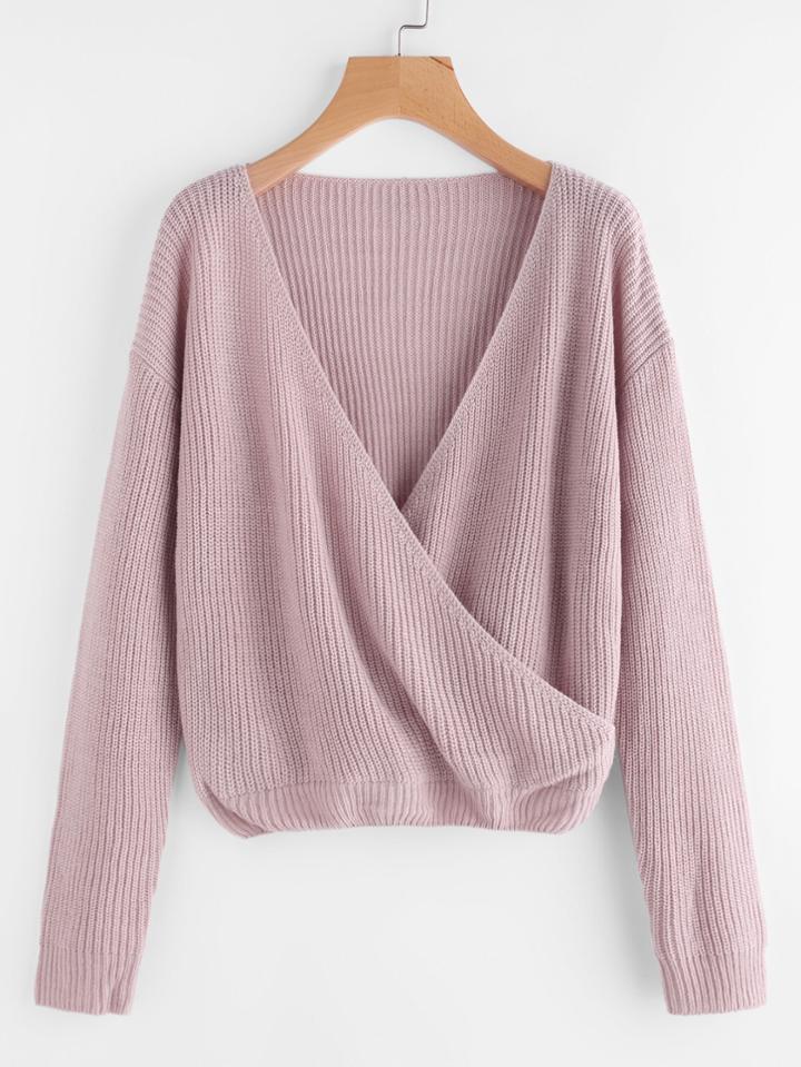 Shein Surplice Front Jumper