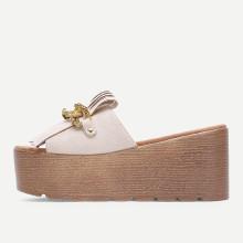 Shein Tassel & Chain Decorated Wedge Sandals