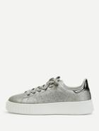 Shein Metallic Lace Up Trainers